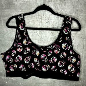 UNLINED COTTON SCOOP BRALETTE